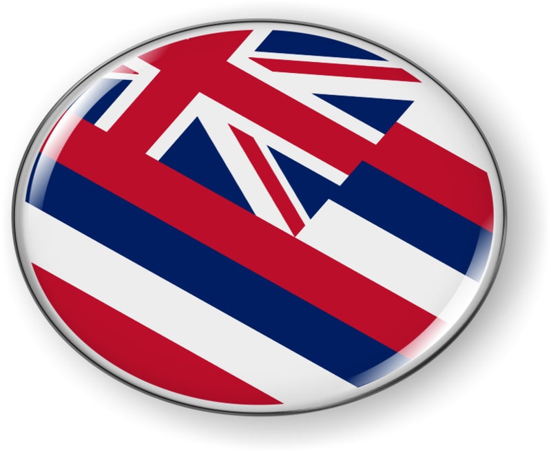 Hawaii - State Flag Emblem